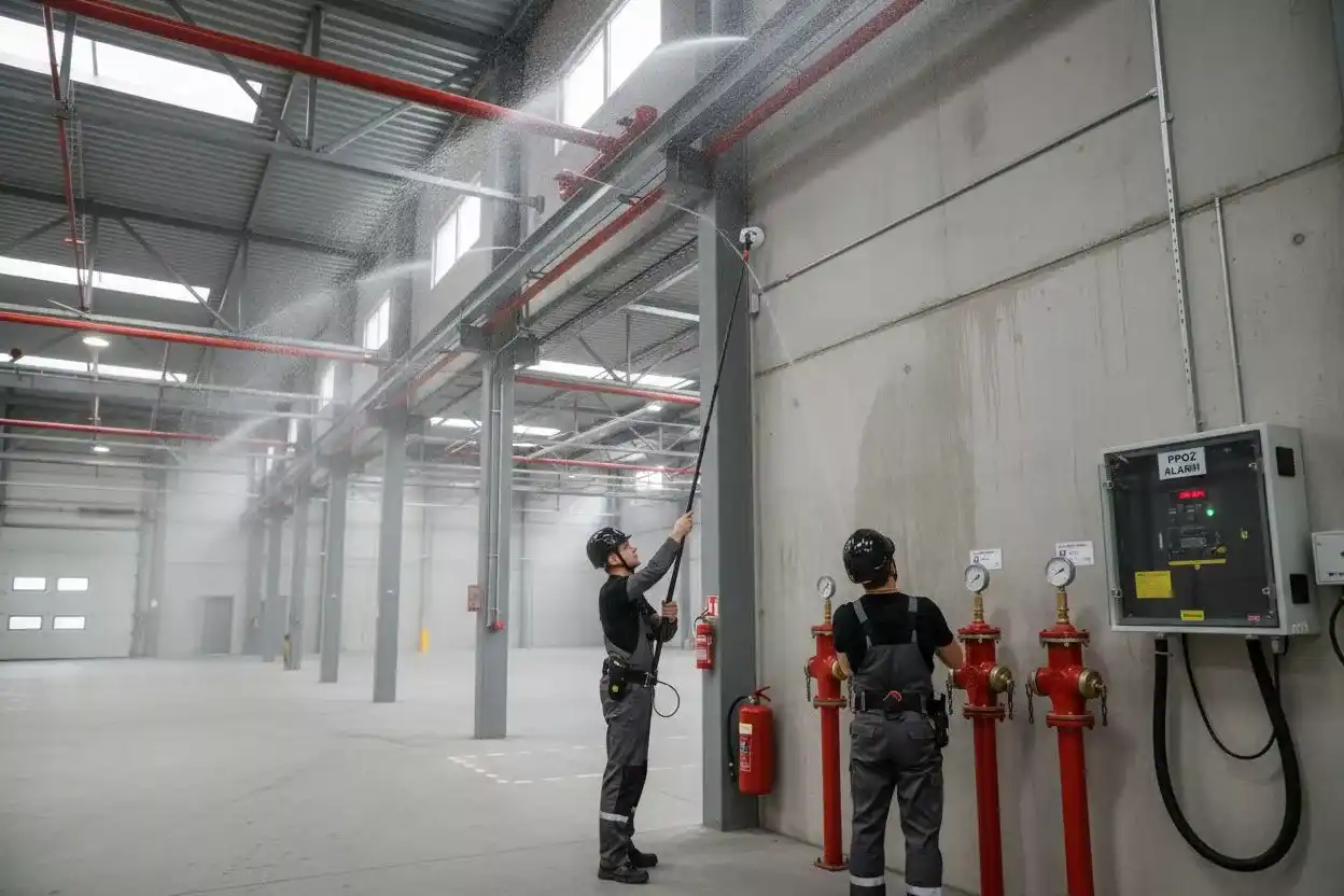 elementy instalacji ppoż magazyn